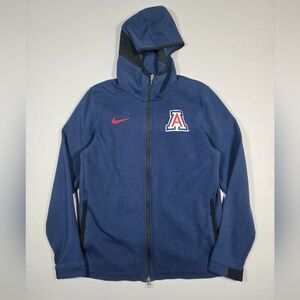 Nike Dri Fit Arizona Wildcats U of A Full Zip Blue Hoodie Jacket Men's Large